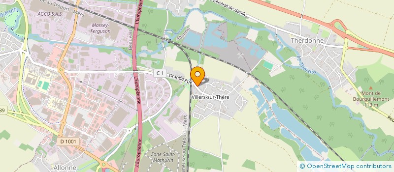 localisation de l'entreprise SCI DES RONCIERES  ALLONNE