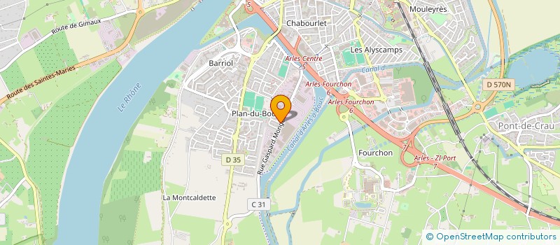localisation de l'entreprise SCI DES RONZIERES à ARLES