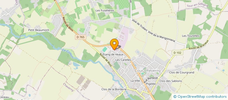 localisation de l'entreprise SCI DES ROPINES  COUR-CHEVERNY