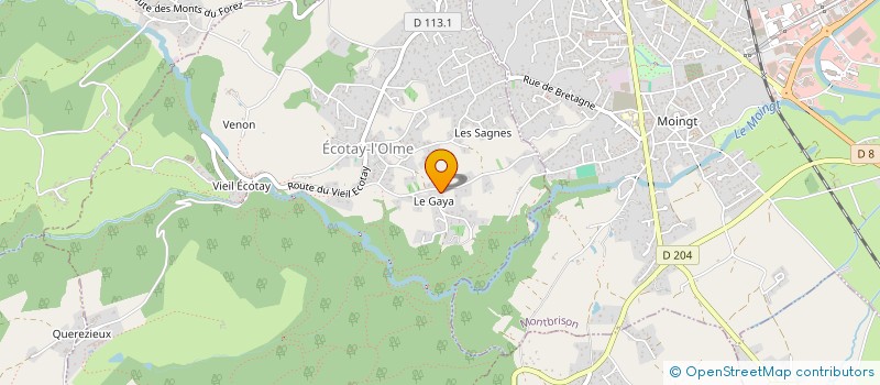 localisation de l'entreprise SCI DES ROSEAUX  PRALONG