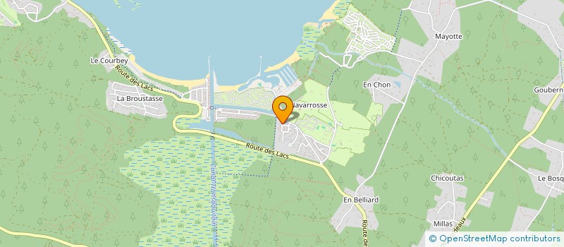 localisation de l'entreprise SCI DES ROSEAUX  BISCARROSSE