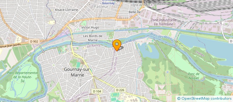 localisation de l'entreprise SCI DES ROSEAUX  CHAMPS-SUR-MARNE