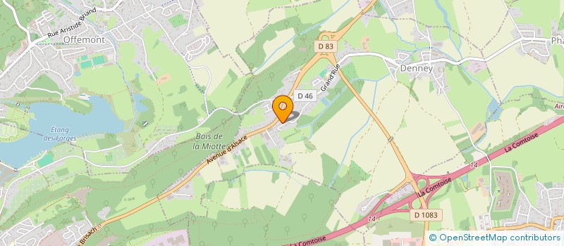 localisation de l'entreprise SCI DES ROSEAUX  DENNEY