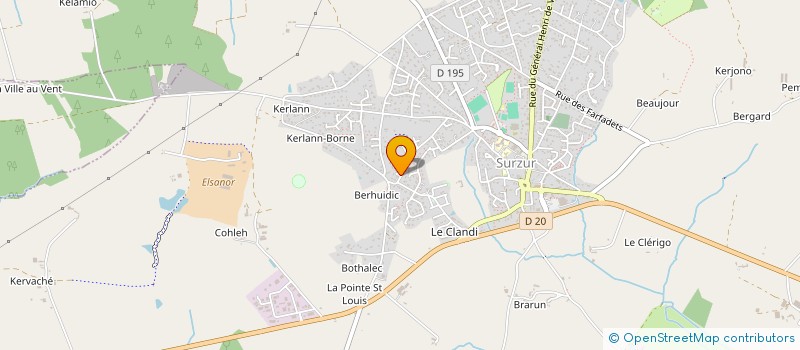 localisation de l'entreprise SCI DES ROSEAUX  SURZUR