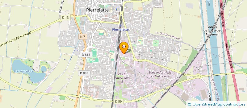 localisation de l'entreprise SCI DES ROSEAUX  PIERRELATTE