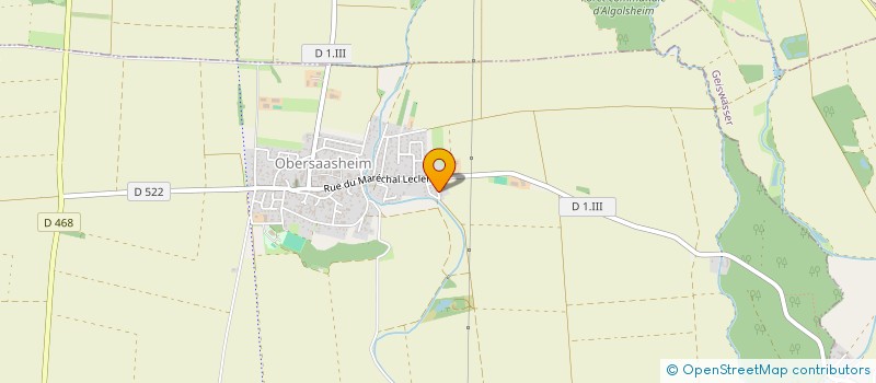 localisation de l'entreprise SCI DES ROSEAUX  OBERSAASHEIM