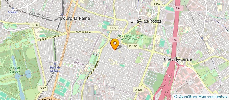 localisation de l'entreprise SCI DES ROSES  L'HAY-LES-ROSES