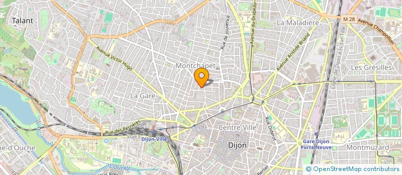 localisation de l'entreprise SCI DES ROSES à DIJON
