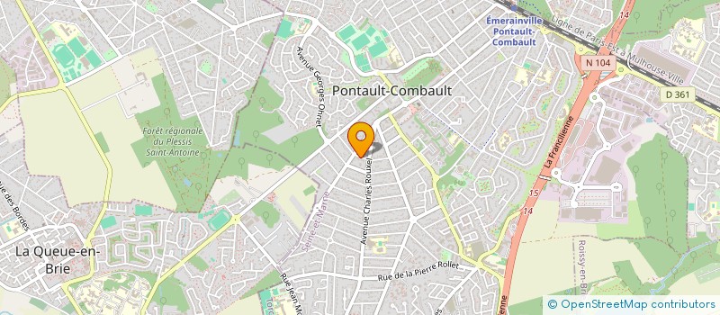 localisation de l'entreprise SCI DES ROSES à PONTAULT-COMBAULT