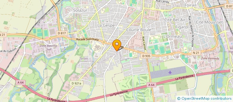 localisation de l'entreprise SCI DES ROSES  TARBES