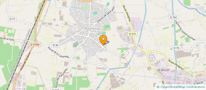 localisation de l'entreprise SCI DES ROSES  ROGNONAS