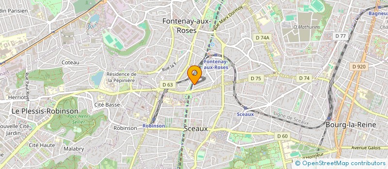 localisation de l'entreprise SCI DES ROSES à FONTENAY-AUX-ROSES