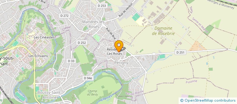 localisation de l'entreprise SCI DES ROSES  PERIGNY