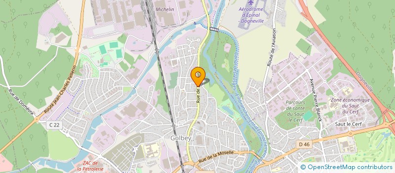 localisation de l'entreprise SCI DES ROSES  GOLBEY