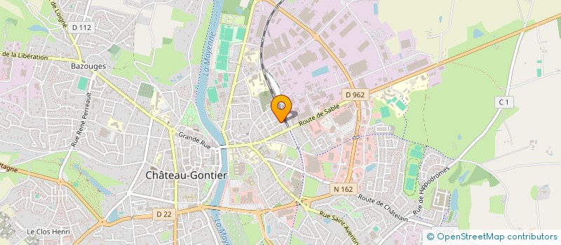 localisation de l'entreprise SCI DES ROSES  CHATEAU-GONTIER-SUR-MAYENNE