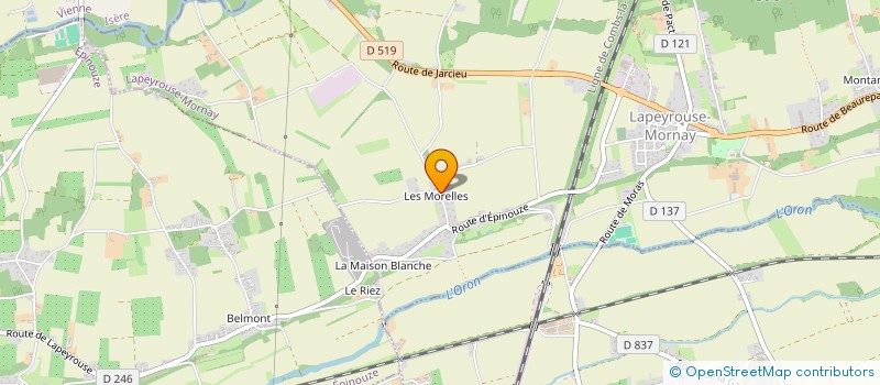 localisation de l'entreprise SCI DES ROSES  LAPEYROUSE-MORNAY