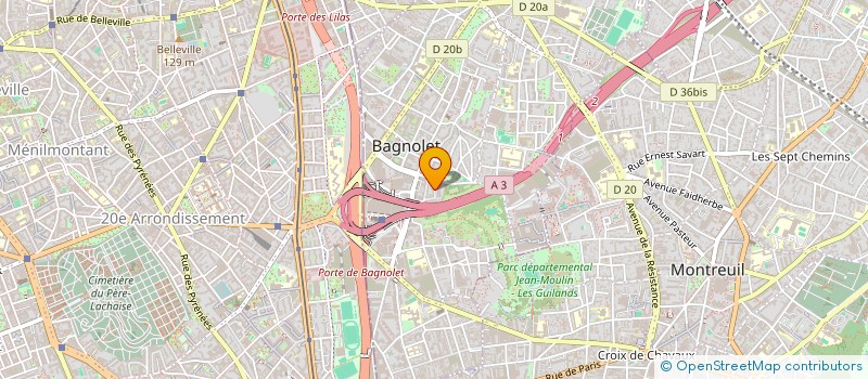 localisation de l'entreprise SCI DES ROSES à BAGNOLET