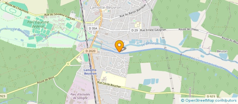 localisation de l'entreprise SCI DES ROSES  LAMOTTE-BEUVRON