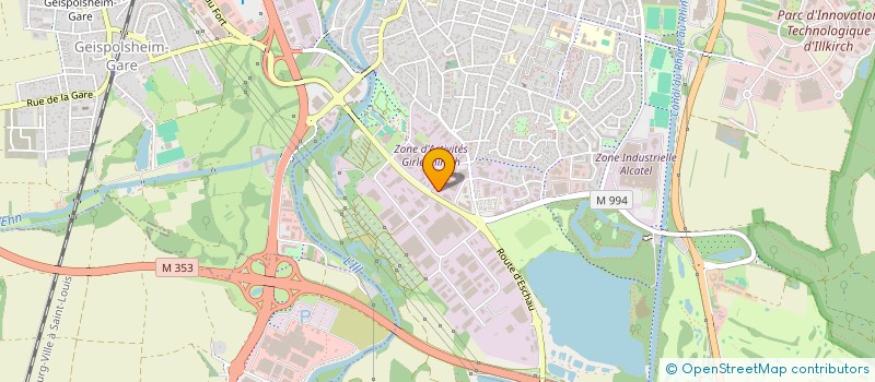 localisation de l'entreprise SCI DES ROSES  ILLKIRCH-GRAFFENSTADEN