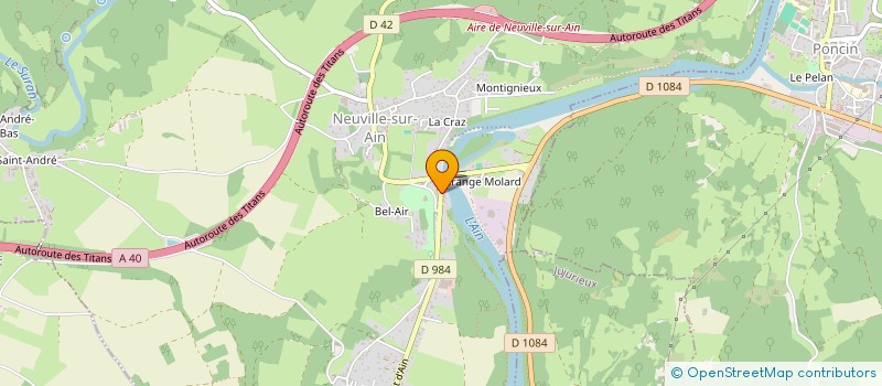 localisation de l'entreprise SCI DES ROSES ROUGES  NEUVILLE-SUR-AIN