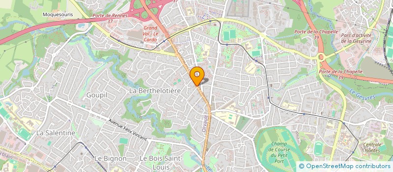 localisation de l'entreprise SCI DES ROSIERES à ORVAULT