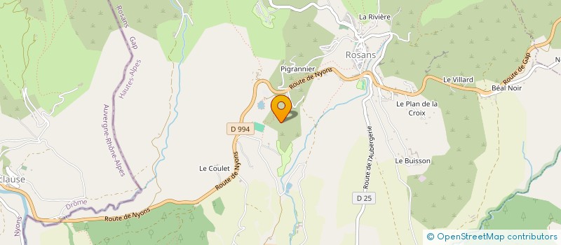 localisation de l'entreprise SCI DES ROSIERES  ROSANS