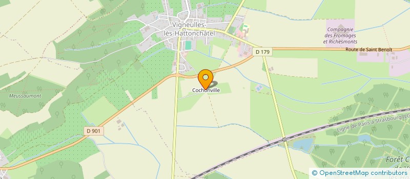 localisation de l'entreprise SCI DES ROSIERES à VIGNEULLES-LES-HATTONCHATEL
