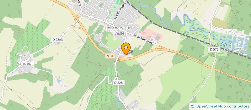 localisation de l'entreprise SCI DES ROSIERES  JONCHERY-SUR-VESLE