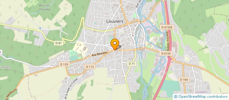localisation de l'entreprise SCI DES ROSIERS à LOUVIERS