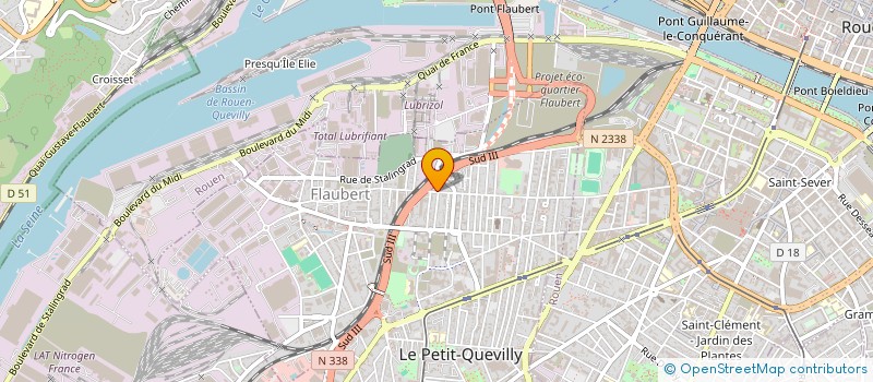 localisation de l'entreprise SCI DES ROSIERS  LE PETIT-QUEVILLY