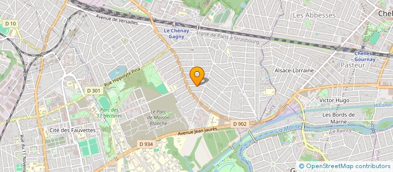 localisation de l'entreprise SCI DES ROSIERS INVEST à GAGNY