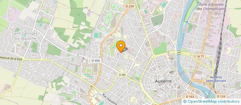 localisation de l'entreprise SCI DES ROSOIRS à AUXERRE