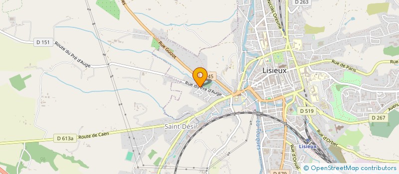 localisation de l'entreprise SCI DES ROUGES FONTAINES à LISIEUX