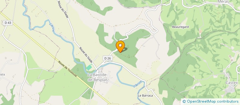 localisation de l'entreprise SCI DES ROULE-PAILLES à LA BASTIDE-DE-BESPLAS