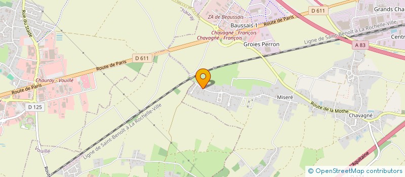 localisation de l'entreprise SCI DES ROULLEAUX  LA CRECHE