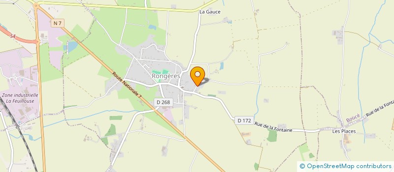 localisation de l'entreprise SCI DES ROUSSATS à RONGERES
