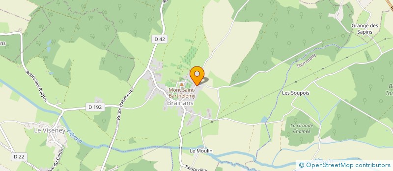 localisation de l'entreprise SCI DES ROUSSETTES  BRAINANS