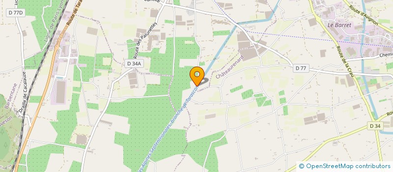 localisation de l'entreprise SCI DES RUBANS  ROGNONAS