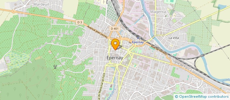 localisation de l'entreprise SCI DES RUCHES  EPERNAY