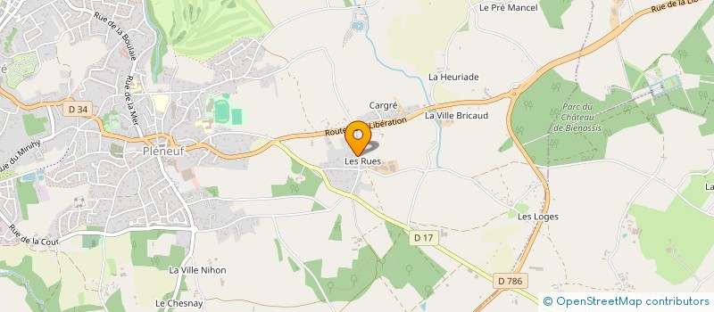 localisation de l'entreprise SCI DES RUES  LAMBALLE-ARMOR