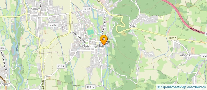 localisation de l'entreprise SCI DES RUISSEAUX  BARBAZAN-DEBAT