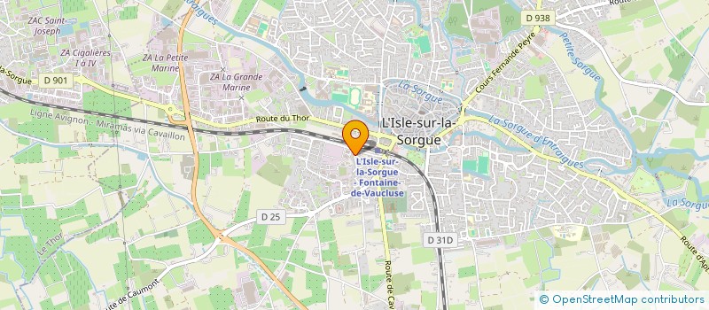 localisation de l'entreprise SCI DES RYMS  L'ISLE-SUR-LA-SORGUE