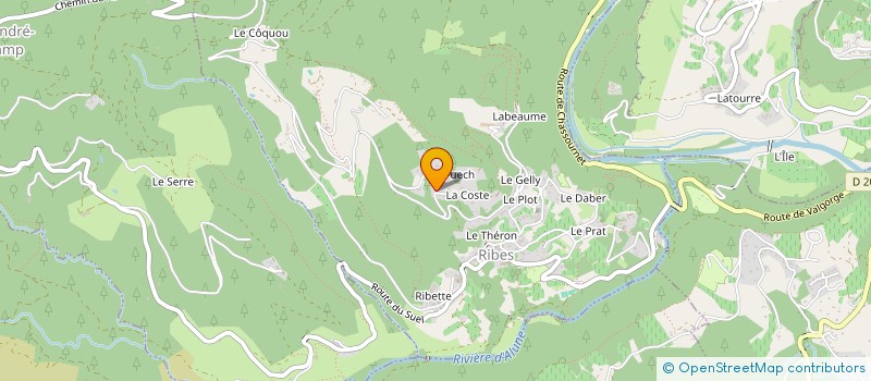 localisation de l'entreprise SCI DES SABLAS  ROSIERES