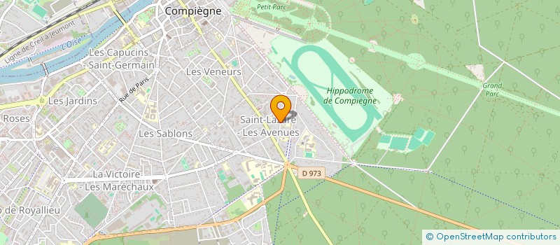 localisation de l'entreprise SCI DES SABLES  COMPIEGNE