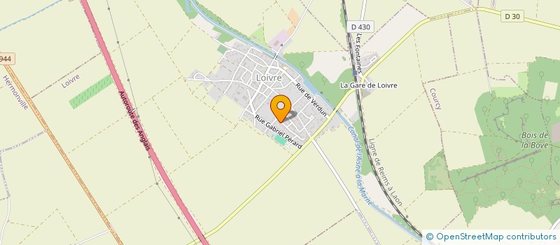 localisation de l'entreprise SCI DES SABLES  LOIVRE