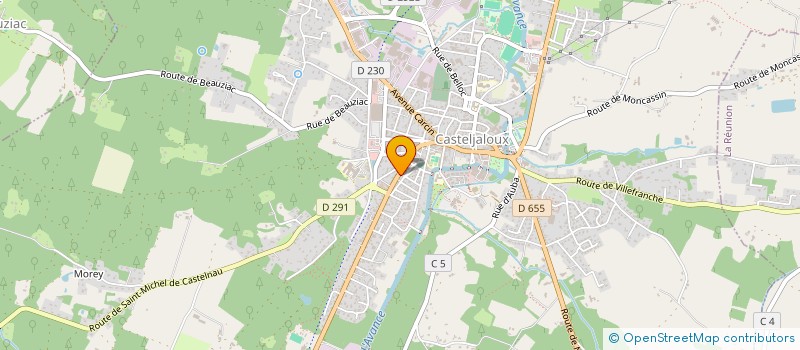 localisation de l'entreprise SCI DES SABLES  CASTELJALOUX