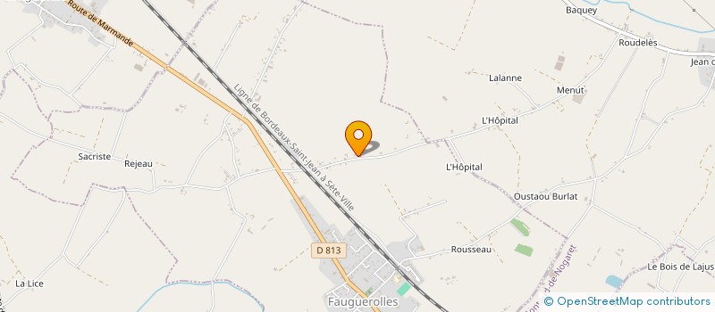 localisation de l'entreprise SCI DES SABLES  FAUGUEROLLES