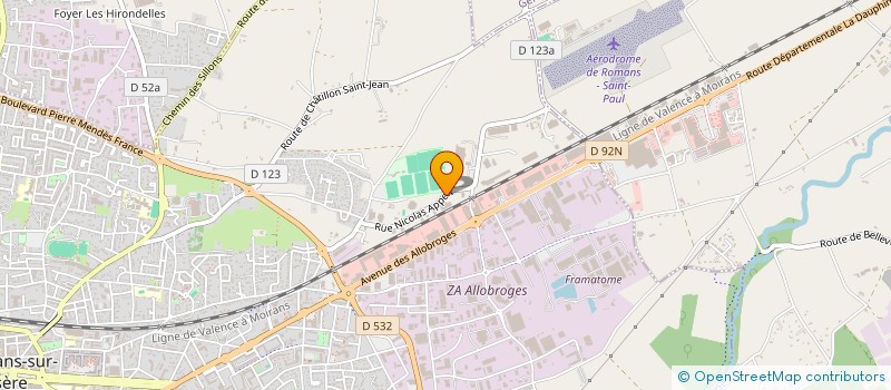 localisation de l'entreprise SCI DES SABLES  ROMANS-SUR-ISERE