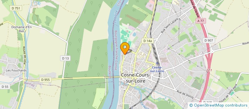 localisation de l'entreprise SCI DES SABLES à COSNE-COURS-SUR-LOIRE