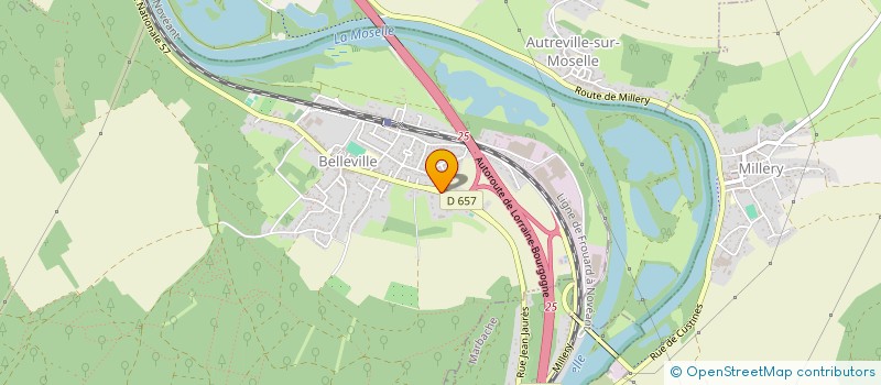 localisation de l'entreprise SCI DES SABLES  BELLEVILLE